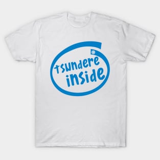 Tsundere Inside | Intel Inside Parody T-Shirt